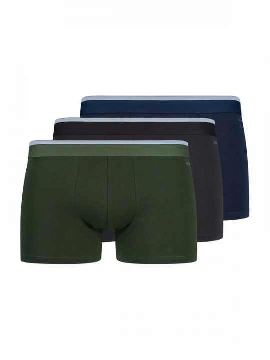 Obrázek produktu Skiny Boxerky  tmavě modrá / zelená / černá