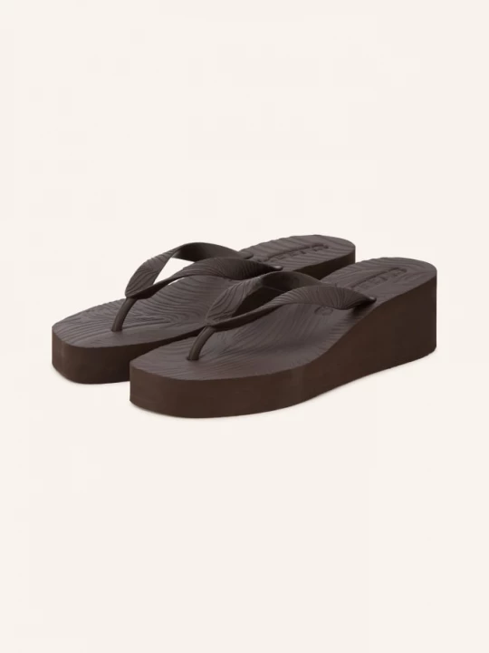 Obrázek produktu Sleepers Pantofle S Oddělenými Prsty High Platform tmavě hnědá
