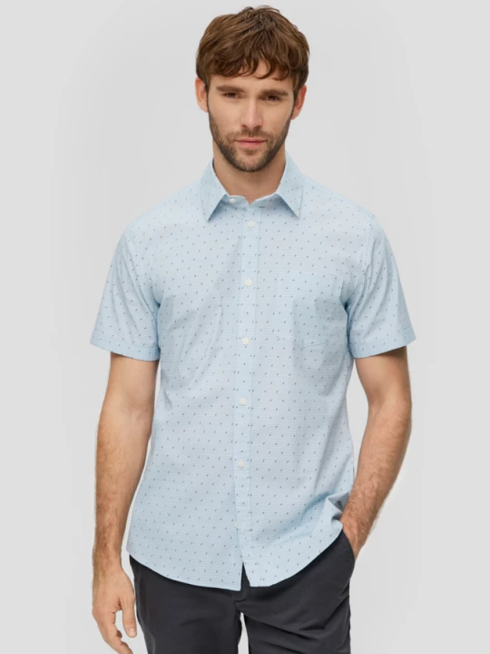 Obrázek produktu Slim Fit: košile s krátkým rukávem s nakládanou kapsou s.Oliver modrá
