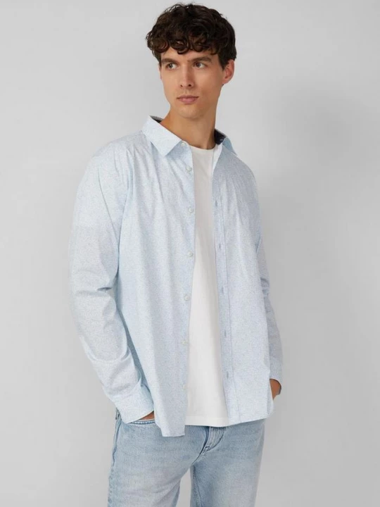 Obrázek produktu Slim fit střih: bavlněné tričko s celoplošným potiskem s.Oliver modrá