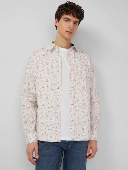 Obrázek produktu Slim fit střih: košile s dlouhými rukávy, celoplošným potiskem a límcem Kent s.Oliver