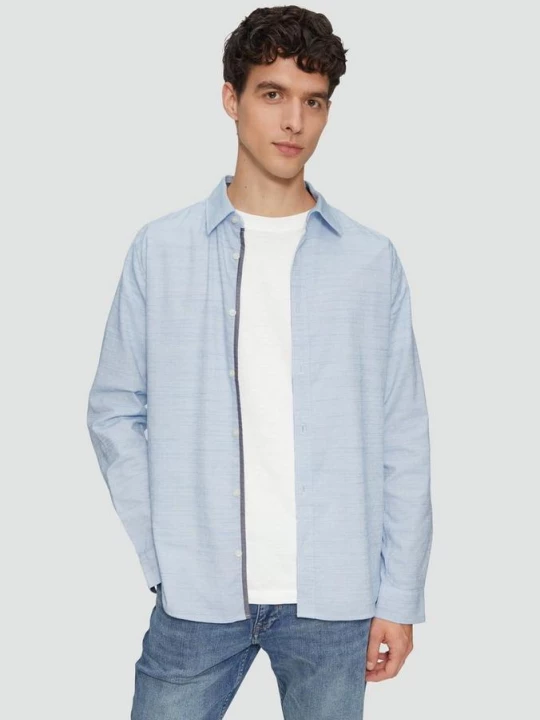 Obrázek produktu Slim Fit: strukturovaná košile s límcem kent s.Oliver modrá