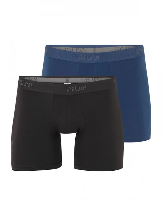 Obrázek produktu SLOGGI Boxerky modrá / šedá / černá