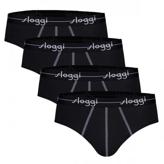 Obrázek produktu SLOGGI Slipy kouřově modrá / černá / bílá