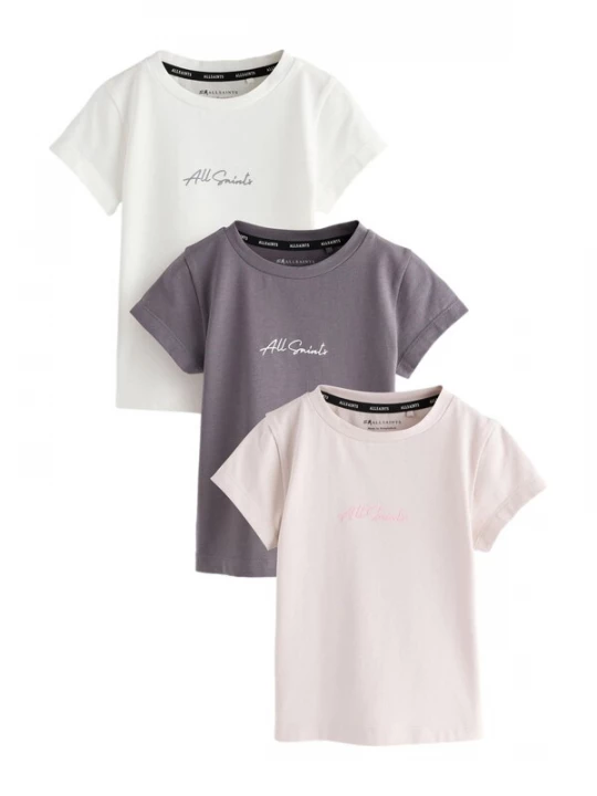 Obrázek produktu smALLSAINTS Tričko tmavě šedá / růže / bílá
