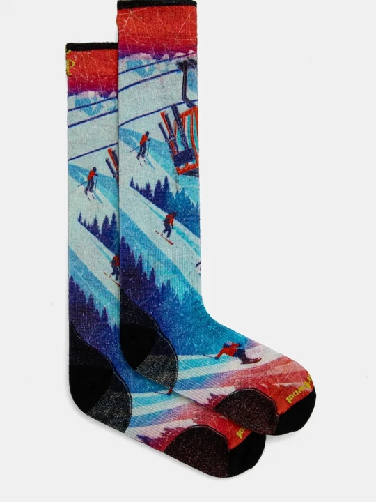Obrázek produktu Smartwool Lyžařské ponožky Ski Zero Cushion Ski Day Print OTC modrá