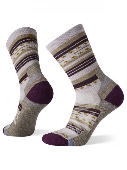 Obrázek produktu SMARTWOOL Ponožky 'Margarita' béžová / okrová / fialová / bílá