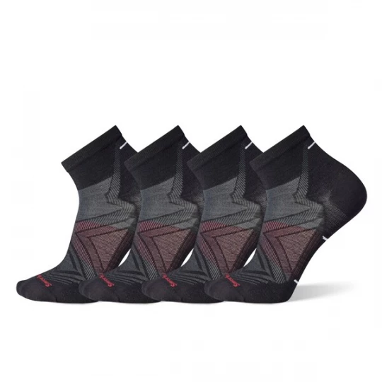 Obrázek produktu SMARTWOOL Sportovní ponožky 'Run Zero' tmavě šedá / červená / černá