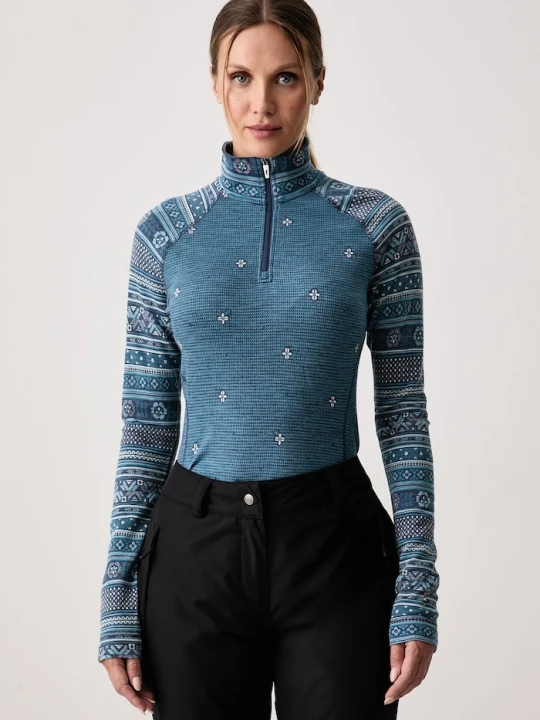Obrázek produktu Smartwool termo tričko dlouhým rukávem dámské z merino vlny modrá