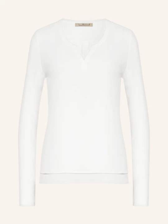 Obrázek produktu Smith & Soul Halenka Ze Směsi Materiálů bílá