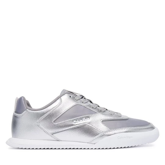 Obrázek produktu Sneakersy Calvin Klein Low Pro Run Lace Stripe Met Lth HW0HW03272 Stříbrná