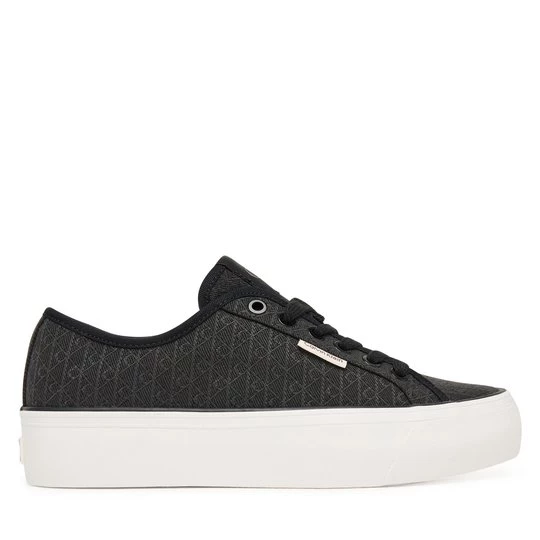 Obrázek produktu Sneakersy Calvin Klein Vulc Flatf Laceup Jaq Aop HW0HW03265 Černá