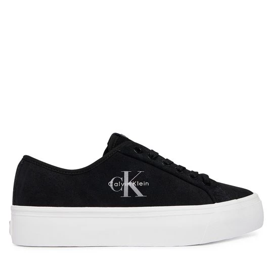 Obrázek produktu Sneakersy Calvin Klein Vulc Flatf Laceup Suede HW0HW03088 Černá