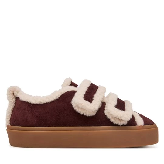 Obrázek produktu Sneakersy Inuikii Shearling Low Velcro 1001.001.0231.518 Bordó