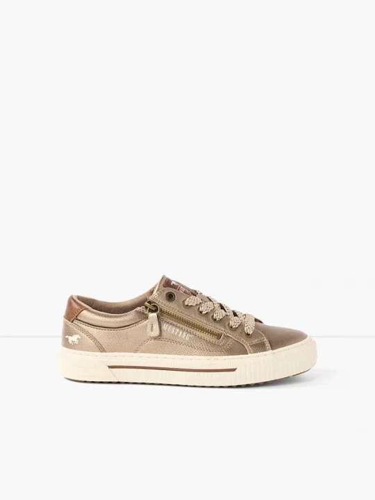 Obrázek produktu Sneakersy marki Mustang z zamkiem BonPrix złoty