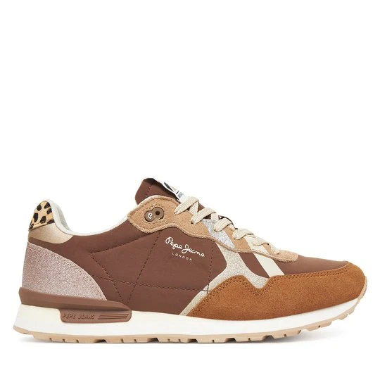 Obrázek produktu Sneakersy Pepe Jeans Brit Glitter W PLS400005 Hnědá