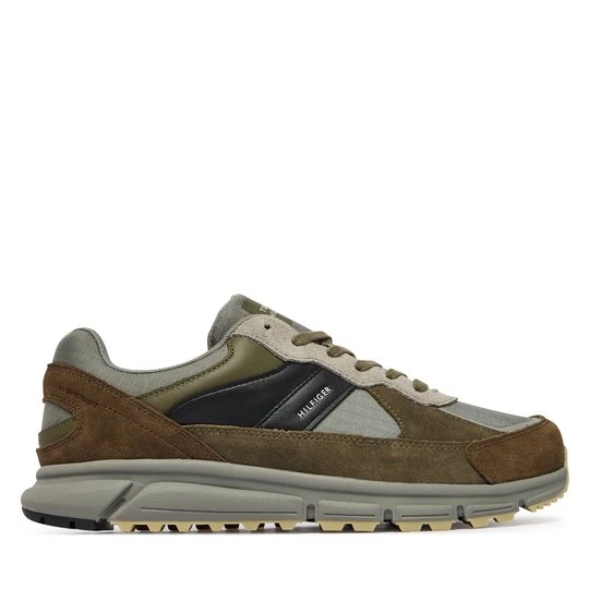 Obrázek produktu Sneakersy Tommy Hilfiger Hilfiger Mix Material Runner FM0FM06038 Khaki
