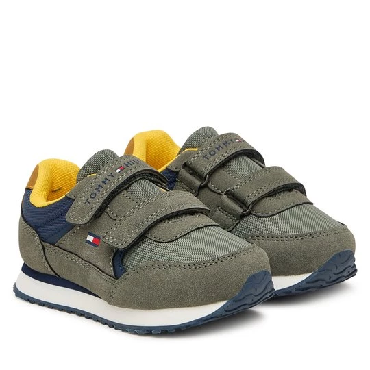 Obrázek produktu Sneakersy Tommy Hilfiger Low Cut Velcro Sneaker T1X9-35253-1960 M Zelená