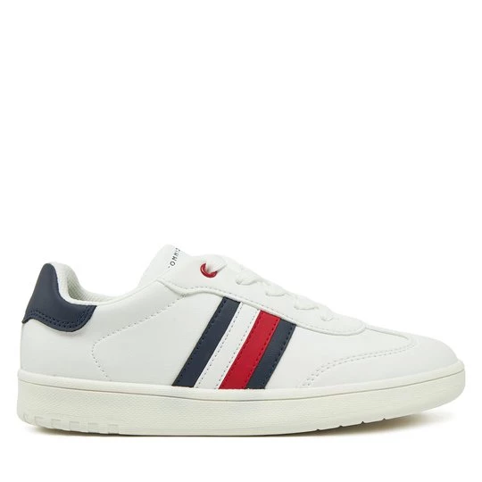 Obrázek produktu Sneakersy Tommy Hilfiger Stripe Low Cut Lace-Up Sneaker T3X9-33850-1355 S Bílá