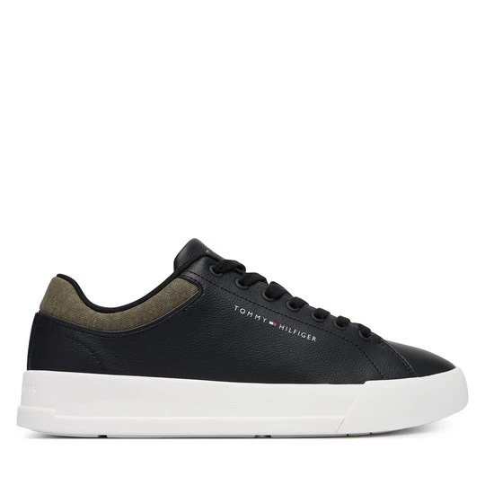 Obrázek produktu Sneakersy Tommy Hilfiger Th Court Core Lth Mix Collar FM0FM05970 Černá