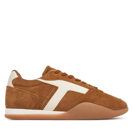 Obrázek produktu Sneakersy Tommy Hilfiger Th Vintage Low Runner Suede FW0FW09621 Hnědá