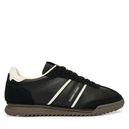 Obrázek produktu Sneakersy Tommy Jeans Tjw Low Profile Runner Lthr Mix EN0EN03001 Černá