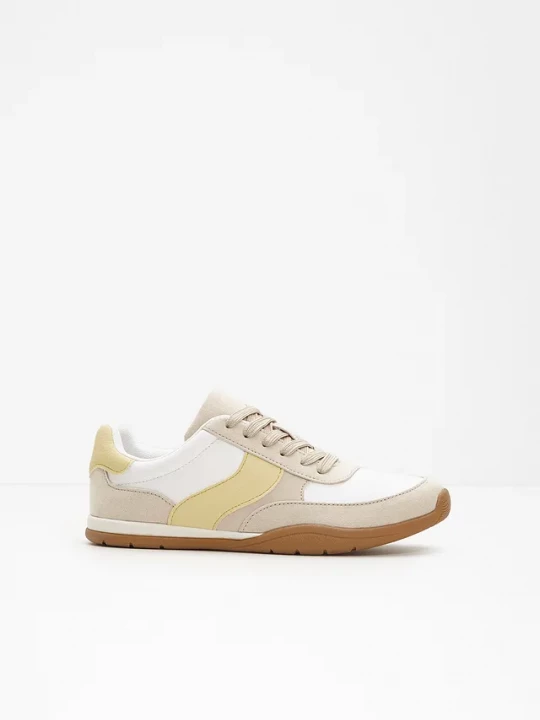 Obrázek produktu Sneakersy w stylu retro BonPrix biały