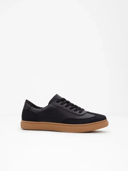 Obrázek produktu Sneakersy w stylu retro BonPrix czarny