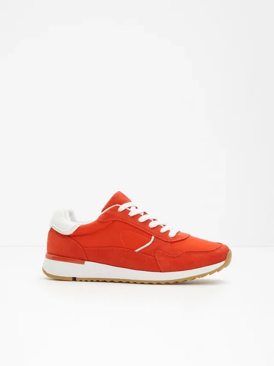 Obrázek produktu Sneakersy w stylu retro BonPrix czerwony