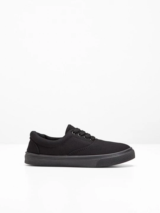 Obrázek produktu Sneakersy z bawełnianego płótna BonPrix czarny