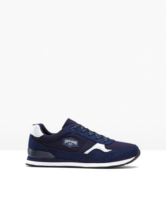 Obrázek produktu Sneakersy z siateczkową wstawką BonPrix niebieski