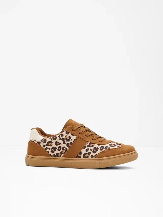 Obrázek produktu Sneakersy ze wzorem w panterkę BonPrix brązowy