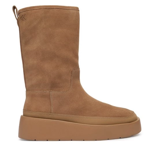 Obrázek produktu Sněhule Calvin Klein Flatform Mid Boot Suede Wl HW0HW03181 Béžová