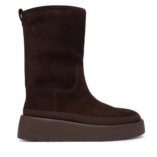 Obrázek produktu Sněhule Calvin Klein Flatform Mid Boot Suede Wl HW0HW03181 Hnědá