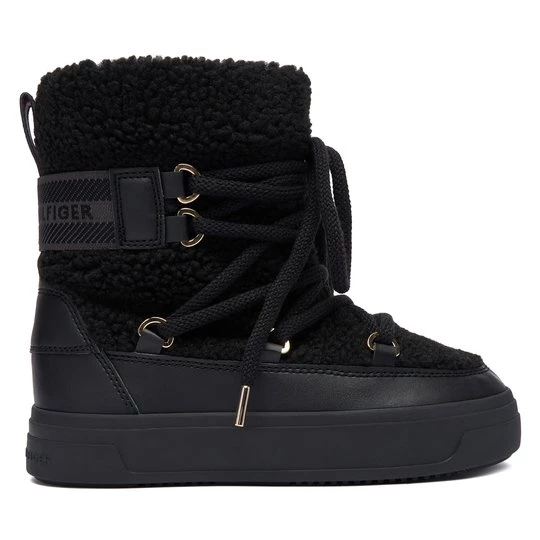Obrázek produktu Sněhule Tommy Hilfiger Faux Shearling Snowboot FW0FW08788 Černá
