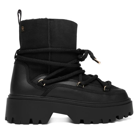 Obrázek produktu Sněhule Tommy Hilfiger Real Shearling Laceup Snowboot FW0FW08996 Černá