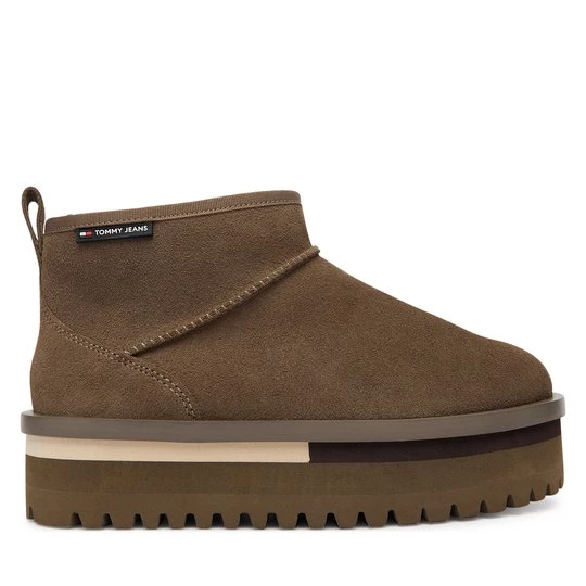 Obrázek produktu Sněhule Tommy Jeans Tjw Flatform Snow Boot Suede EN0EN02841 Hnědá