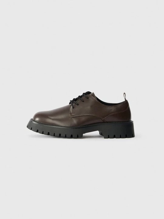 Obrázek produktu Šněrovací boty Pier One By Zalando tmavě hnědá
