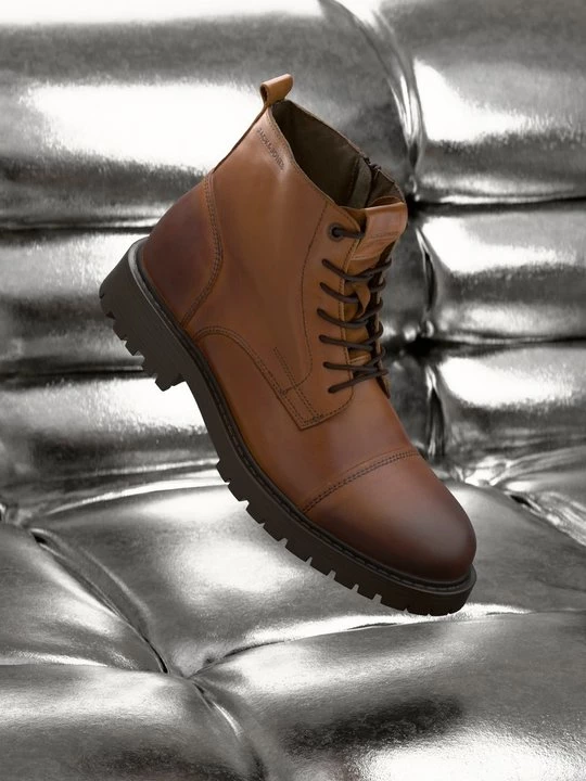 Obrázek produktu Šněrovací kotníkové boty Jack&Jones koňaková