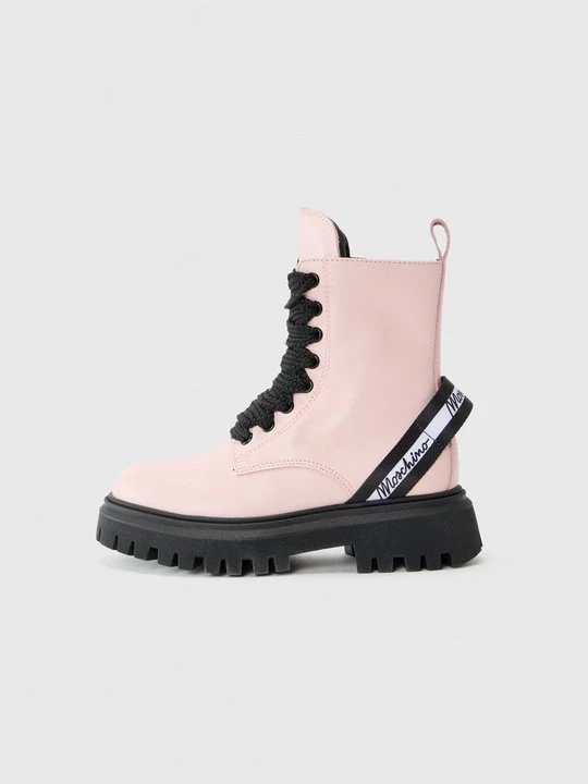 Obrázek produktu Šněrovací kotníkové boty MOSCHINO růžová