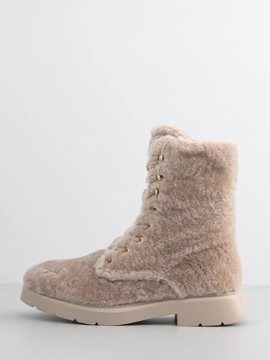 Obrázek produktu Šněrovací kotníkové boty Stuart Weitzman béžová
