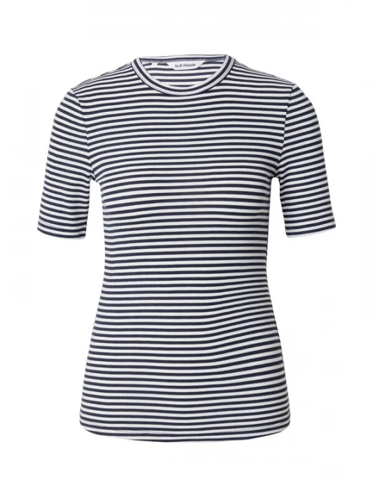 Obrázek produktu Soft Rebels Tričko 'Fenja'  marine modrá / bílá