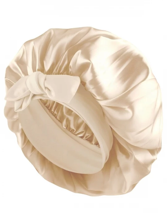 Obrázek produktu soho Hair accesoires Šperky do vlasů 'Satin Hair Bonnet – Sleep Cap for Frizz Prevention (Champagne)' béžová