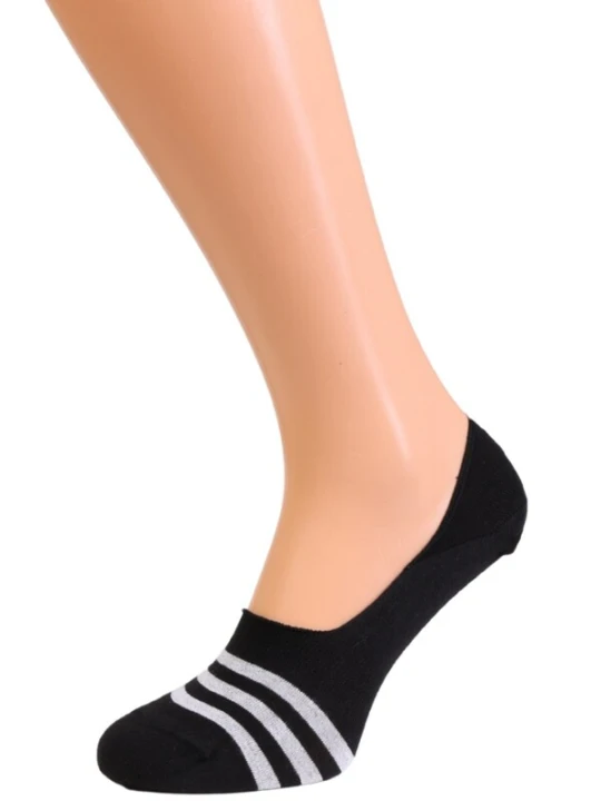 Obrázek produktu Sokisahtel Ponožky 'CARLOS striped footies for men' černá