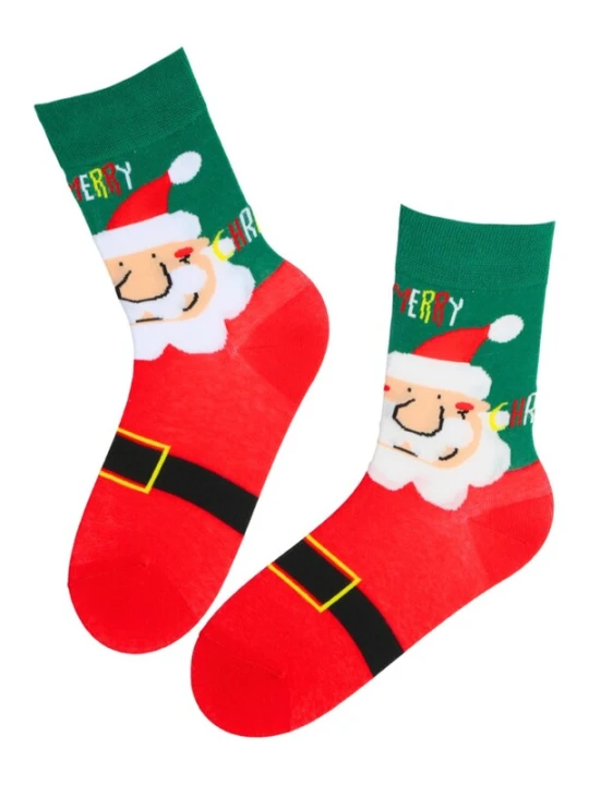 Obrázek produktu Sokisahtel Ponožky 'CASPER cotton Christmas socks with Santa' mix barev
