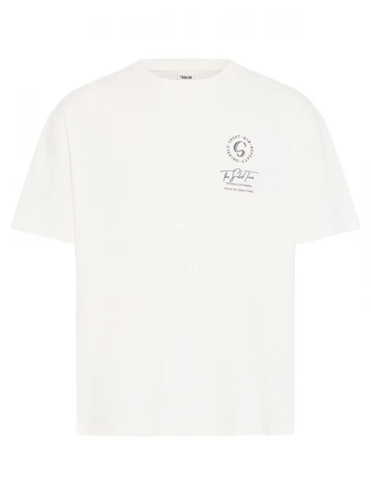 Obrázek produktu !Solid Tričko 'Sullivan' tmavě šedá / melounová / offwhite