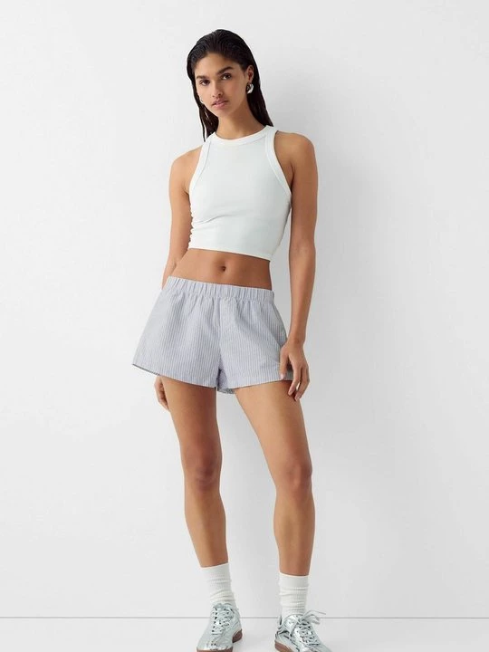 Obrázek produktu Šortky Bershka skvrnitě modrá