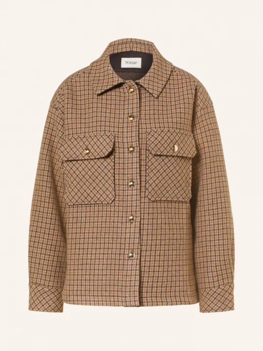 Obrázek produktu Sosue Overshirt Caitlin velbloudí / hnědá / béžová