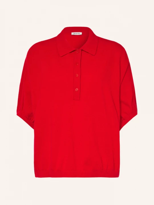 Obrázek produktu Sosue Pletená Polokošile S Merino Vlnou červená