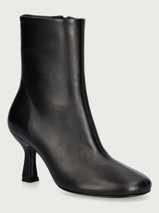 Obrázek produktu Souliers Martinez kotníkové boty na jehlovém podpatku dámské kožené TALIN černá